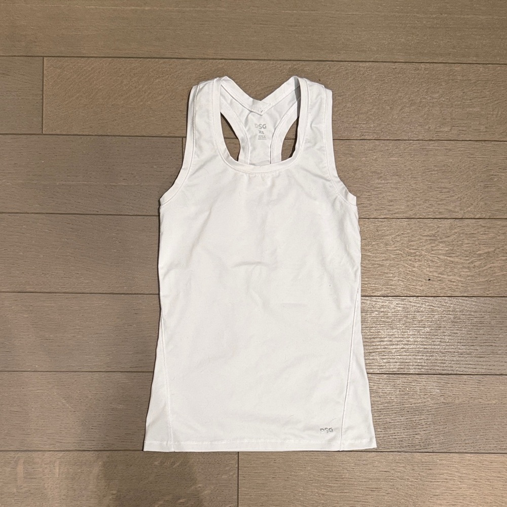 DSG White Athletic Tank Top